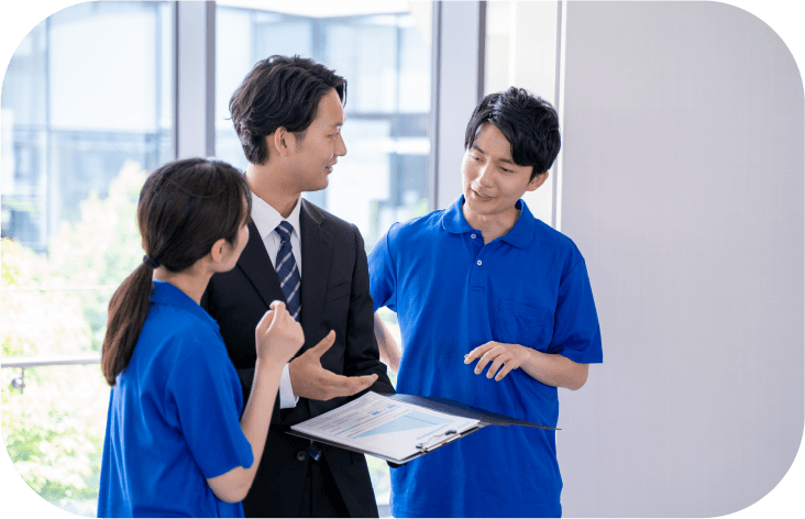 現場での伴走支援の様子